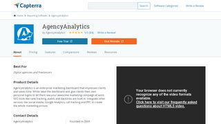 
                            8. AgencyAnalytics Reviews and Pricing - 2019