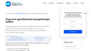 
                            9. Agendamento Poupatempo: Consulta e cadastro …