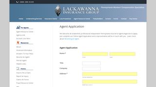 
                            2. Agent Application | Lackawanna Insurance Group