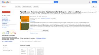 
                            7. Agent-Based Technologies and Applications for Enterprise ...