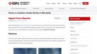 
                            6. Agent Corn Quests - Plants vs. Zombies: Garden Warfare 2 Wiki Guide ...