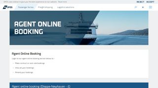 
                            1. Agent login - DFDS