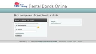 
                            7. Agent Login Page - NSW Fair Trading