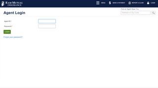 
                            8. Agent Login - RAM Mutual Insurance Company