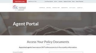 
                            9. Agent Portal - RIC Insurance General Agency