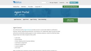 
                            1. Agent Portal | WellCare