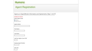 
                            7. Agent Registration - Humana