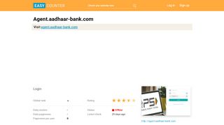 
                            7. Agent.aadhaar-bank.com: Login - Easy Counter
