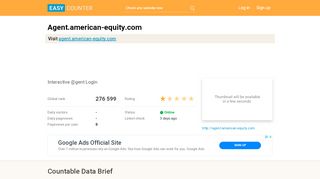 
                            6. Agent.american-equity.com: Interactive @gent Login