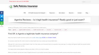 
                            8. Agentra Reviews - Is it legit health insurance? Really good or just scam?