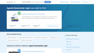 
                            7. Agents Easemytrip Login at top.accessify.com