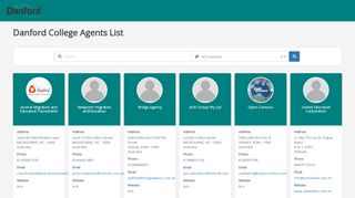 
                            6. Agents List - Danford College - JobReady Plus