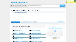 
                            4. agents.premierlottong.com at Website Informer. Visit Agents ...