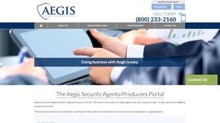 
                            2. Agents/Producers Portal Set-Up - AEGIS