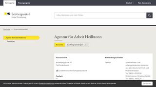 
                            5. Agentur für Arbeit Heilbronn - Serviceportal Baden-Württemberg