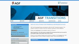 
                            11. AGF Transitions :: Powered by The Knowledge Bureau