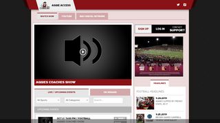 
                            8. Aggie Access | Powered by SIDEARM Showcase