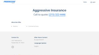 
                            5. Aggressive Insurance - Progressive Agent