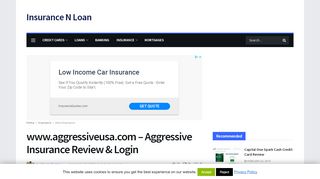 
                            7. Aggressive Insurance Review & Login