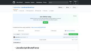 
                            4. aghanathan/JavaScript-BruteForce: A simple brute ... - GitHub