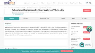 
                            3. Aghorekamini Prakashchandra Mahavidyalaya (APM), Hooghly ...