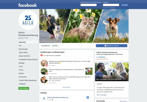 
                            9. AGILA Haustierversicherung - Startseite | Facebook