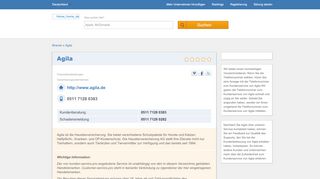 
                            8. Agila telefonnummer - Agila kontakt telefon - Kunden Service