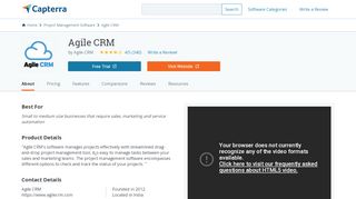 
                            4. Agile CRM Reviews and Pricing - 2019 - Capterra