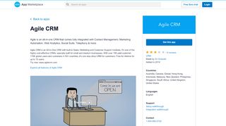 
                            8. Agile CRM | Xero App Marketplace AU