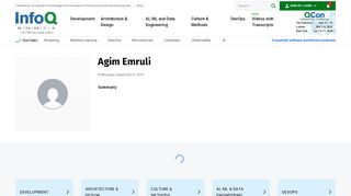 
                            4. Agim Emruli's InfoQ Profile