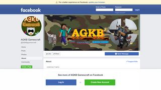 
                            4. AGKB Gamescraft - About | Facebook