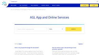 
                            5. AGL App and Online Services - The AGL Community