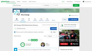 
                            6. AGL Energy CRM Administrator Reviews | Glassdoor