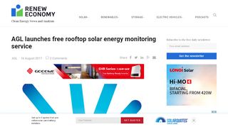 
                            5. AGL launches free rooftop solar energy monitoring service ...