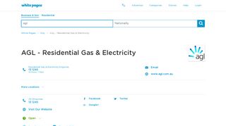 
                            8. AGL, Residential Gas & Electricity | White Pages®