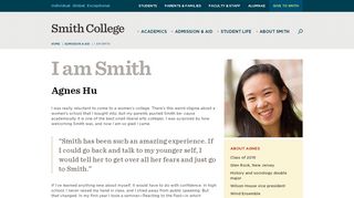 
                            2. Agnes Hu Glen Rock, New Jersey - | Smith College