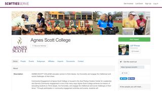 
                            8. Agnes Scott College - GivePulse