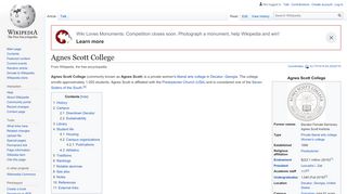 
                            7. Agnes Scott College - Wikipedia