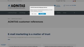 
                            5. AGNITAS customer references | AGNITAS