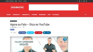 
                            3. Agora eu Falo – Dica no YouTube - demonstre.com