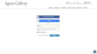 
                            3. Agora gallery - User Login - NYC