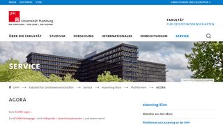 
                            2. AGORA : Plattformen und eLearning an der UHH : Universität Hamburg