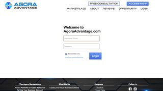 
                            9. AgoraAdvantage.com Login :