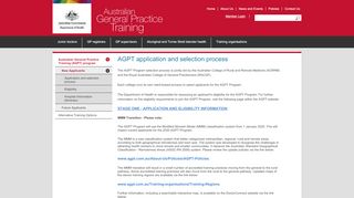 
                            4. AGPT application and selection process - Australian General ...