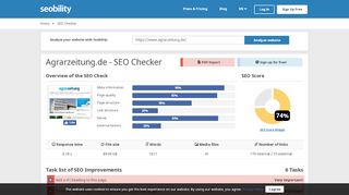 
                            7. agrarzeitung.de | Website SEO Review | Seobility.net