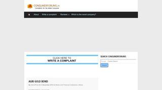 
                            8. agri gold bond - Online Consumer Forums and …