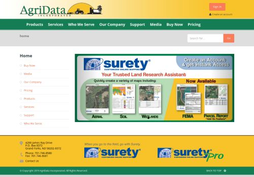 
                            3. AgriData - Surety Maps