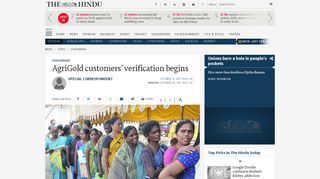 
                            9. AgriGold customers’ verification begins - The Hindu