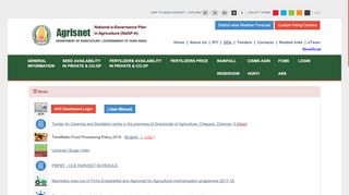 
                            3. ::AGRISNET:: Homepage - Department of Agriculture, Government of ...