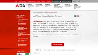 
                            3. AGROAgent (Agent Banking Services) – Agrobank